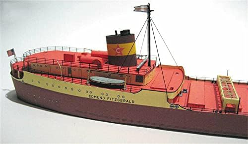 MOOKEENONE 1: 400 NAVE NAVIO NÃO MONEMENTO MODELO DE PAPEL MODELO SS EDMUND FITZGERALD MODELO DE NAVIO DE NAVIO DE ORE