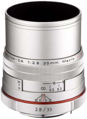 Pentax SMCP -DA 35mm f/2.8 HD Macro Limited Lens - Silver