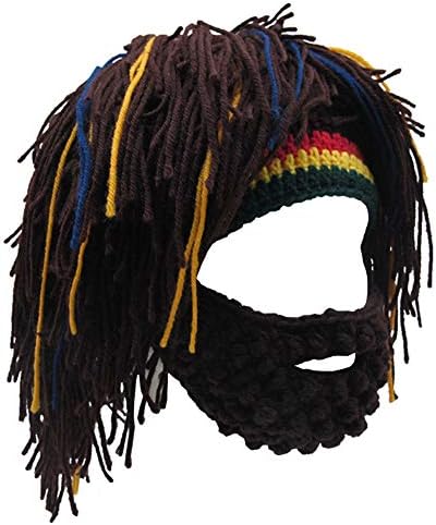 Kirmoo Funny Wig Beard Hats Chapé