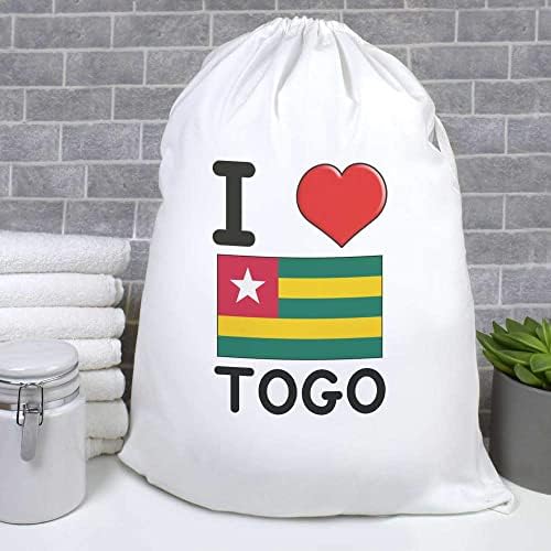 Azeeda 'I Love Togo' Laundry/Lavagem/Bolsa de Armazenamento