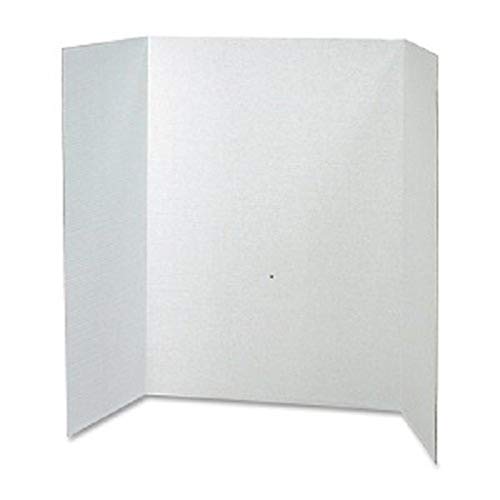 RITECO 22101 Placas de exibição Tri-Fold, 48 x 36, branco