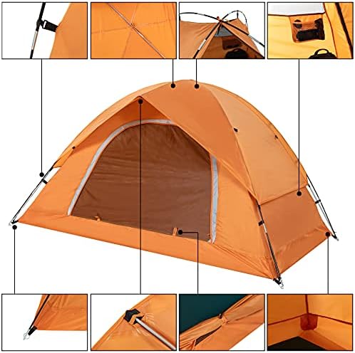 Tenda de acampamento para 2 pessoas, 4 pessoas, 6 pessoas - impermeabilizadas em duas tendas para acampar, barraca