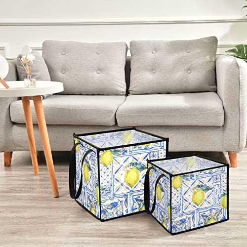 Lemon Fruit Storage Bin Bin Belray Storage Storage Cubo cesta de lavanderia cesto impermeabilizada cesto com alças