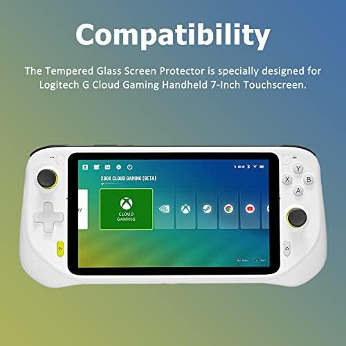 Miimall [2 pacote] Protetor de tela de vidro temperado Compatível para Logitech G Cloud, alta transparência Touch Responsividade 9H HODEND PROTEÇÃO FILM
