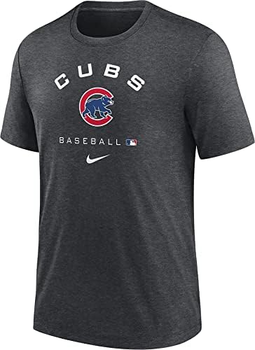 Nike masculino de Chicago Cubs camiseta de trabalho precoce cinza