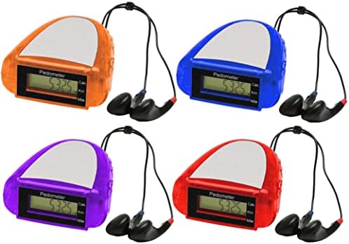2 PK Atividade Rastreador Pedômetro FM Scanner de rádio Estéreo Earbuds Saúde da Fitness Health