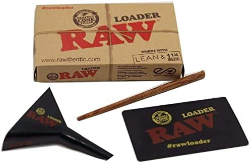 Cones Raw 1 1/4 Tamanho Classic: 100 pacote de pacote e carregador de cone - sem experiência em rolagem necessária - RawthEntic,