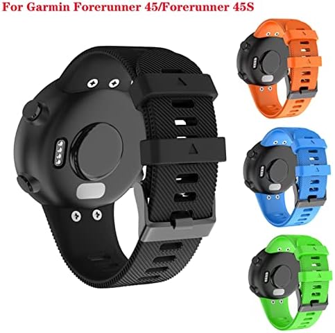 KGDHB 18mm 20mm Soft Silicone Smart Watch Band para Garmin Forerunner 45 Watch Sport Wrist Strap for Garmin Forerunner 45S Smart Watch