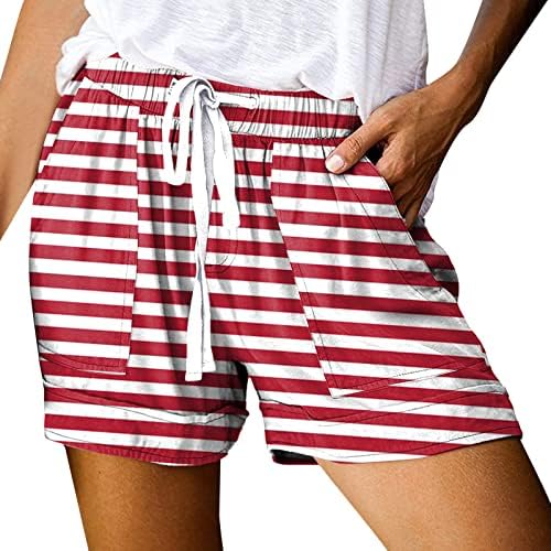 Shorts para mulheres de verão casual salão de cintura alta shorts confortáveis ​​shorts atléticos shorts férias soltas