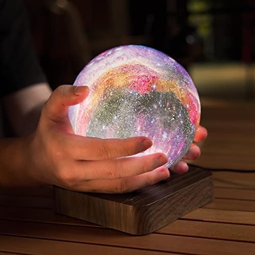 HCNT Levitando Lâmpada Lâmpada Magnética Night Night Luz de levitação de cabeceira de cabeceira de cabeceira Creative Desk 3D Imprimir