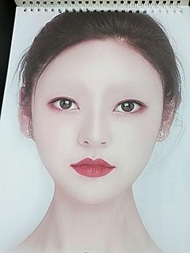 WELLIEST 1PC Makeup Face Gráficos, Livro de Prática de Maquiagem, Maquiador Desenho de Praços Faciais para Colorir