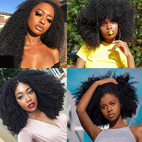 Mongólios Afro Kinky Curly Pactles Hair Human 4b 4c Afro Bundles de cabelo humano afro para mulheres negras não processadas Extensões de cabelo virgem