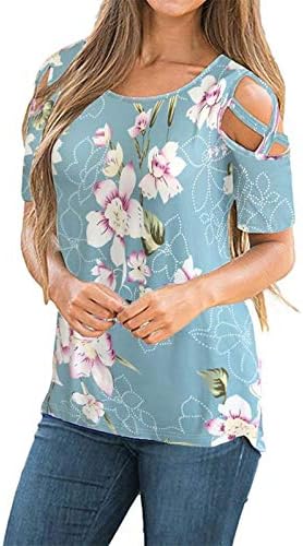 Summer Trendy Casual Plus Size Gradiente respirável Retro Manga curta Camisetas de pescoço quadrado T-shirts T para mulheres