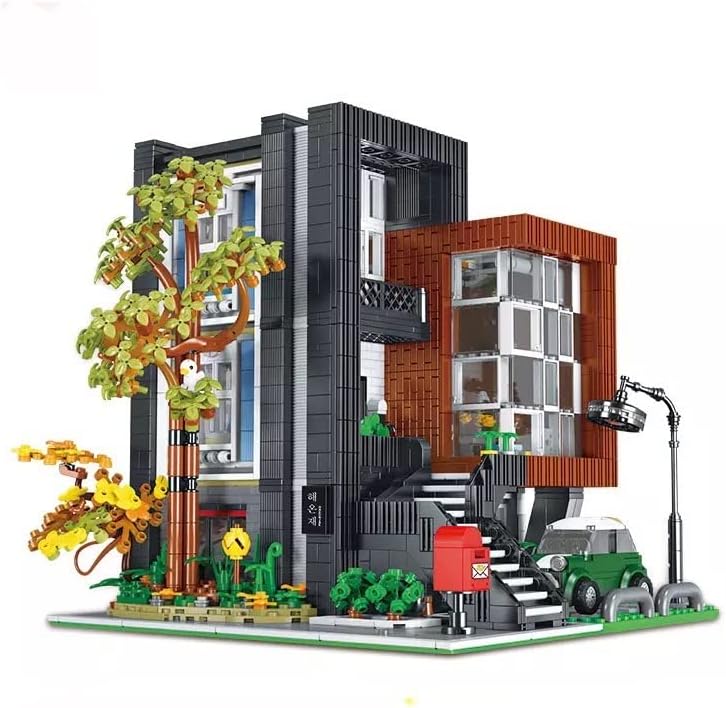 Modelo de arquitetura moderna do general Jim Vista de rua da cidade de 3300 bloqueios modulares de construção de tijolos de construção de modelos de construção - acessórios decorativos - brinquedos para adolescentes e adultos