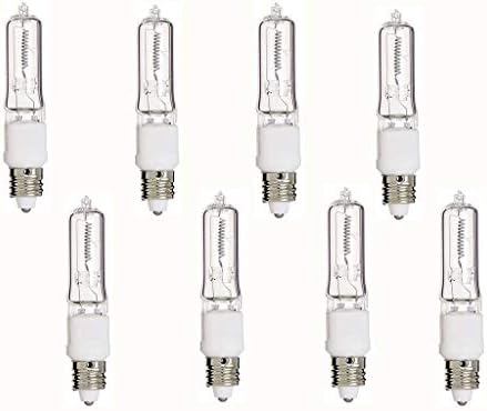 Lâmpadas de halogênio de base e1, lâmpadas de halogênio 50W 120V Clear mini candelabra luz de inundação 2700k branco quente para