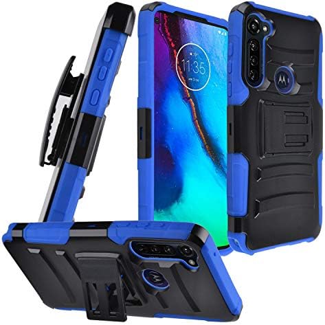 Celzen - para Motorola Moto G Stylus XT2043, Moto G Power XT2041 - Caixa de telefone híbrido c/Stand/Belt Clip Holster - CV1