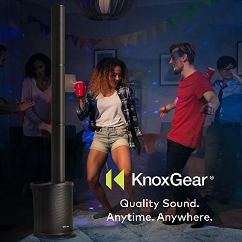 Knox Gear Line Array Sistema de alto -falante RENALIZADO, alto -falante Bluetooth de 6,5 'Bluetooth, subwoofer, 2x