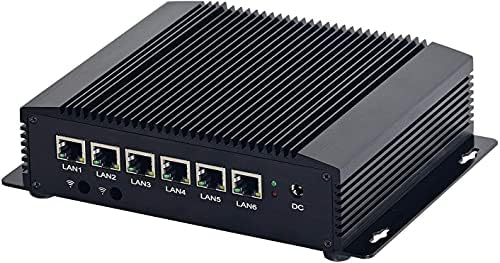 Micro de firewall do Partaker, Mini PC sem fãs, roteador de rede, 8ª geração Core i5 8265U, 6 i211at gigabit nics, aes-ni, hd,