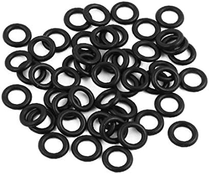 Novo Lon0167 50 PCs apresentados preto 5mm x eficácia confiável anel de vedação resistente a 1,8 mm