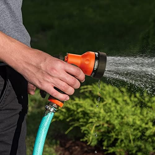 Bico de spray de água ABS Automan-Garden, bico de spray de água com 7 padrões de rega ajustáveis, resistentes a regar plantas,