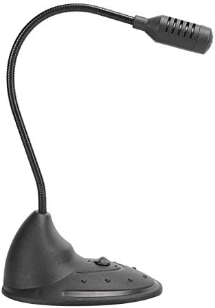 Microfone de jogo pinsofy, tubo omnidirecional de ganso -ganso PC profissional de 3,5 mm para desktop para laptop