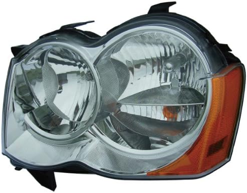 Iluminação épica de reposição de estilo OE Conjunto do farol compatível com Jeep 2008-2010 Grand Cherokee [CH2518131 55157483AC] Lado