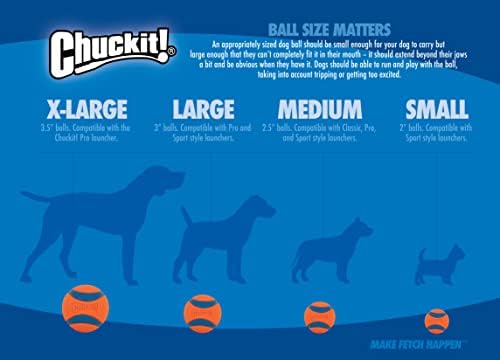 Chuckit! Air Fetch Ball Dog Toy, Medium, pacote de 2