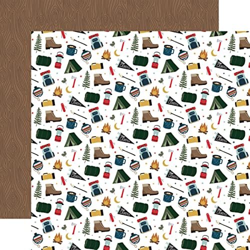 Echo Park Paper Company Let's Go Camping 6x6 Pad Papel, Multi