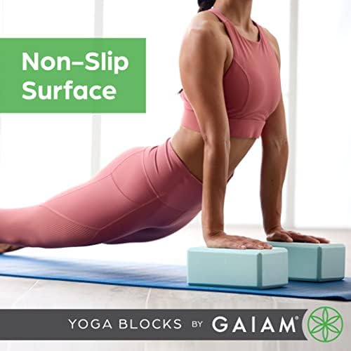 BLOCO GAIAM YOGA-Superfície de espuma EVA de espuma EVA sem látete de apoio para ioga, pilates, meditação