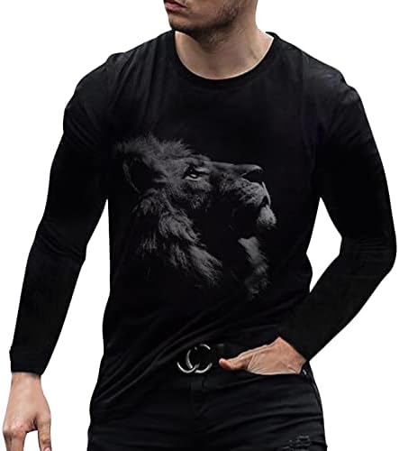 Camisa do homem o pescoço lisureloose top machar camisetas