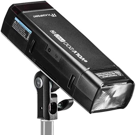 Flashpoint Evolv 200 Pro TTL Pocket Flash Kit - GLOW EZ Lock Colapsível Prato de beleza de prata 25in, Glow Handheld