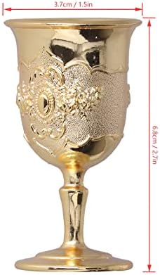 2pcs cálice dourada cálice goblet de latão vintage small size small size inquebrable european viajando clássico de decoração