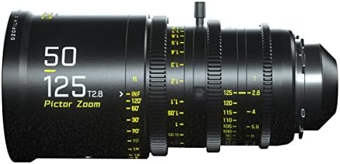 Dzofilm Pictor 50-125mm T2.8 Super35 Lente Cine Parfocal para montagem PL e Canon EF, preto