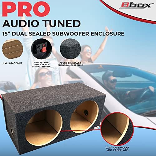 Gabinete de subwoofer de 15 polegadas de Bbox Dual Sealed - Caixas e Gabinetes de Subwoofer de Carros - Caixa de subwoofer