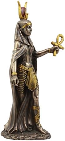 Ebros egípcia deusa Hathor Hathor segurando a estátua ankh 11 Padrias alta da maternidade ALOME