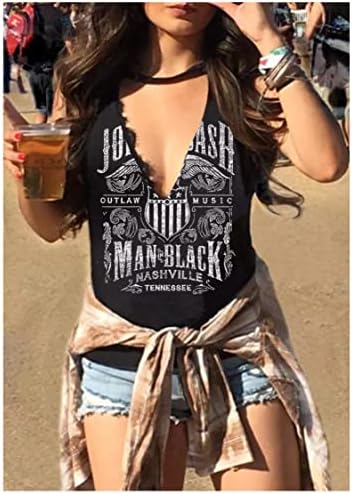 Uísque doce como camisas de vinho de morango Hollow out tanque de verão tampa feminina música country country gráfico com camiseta