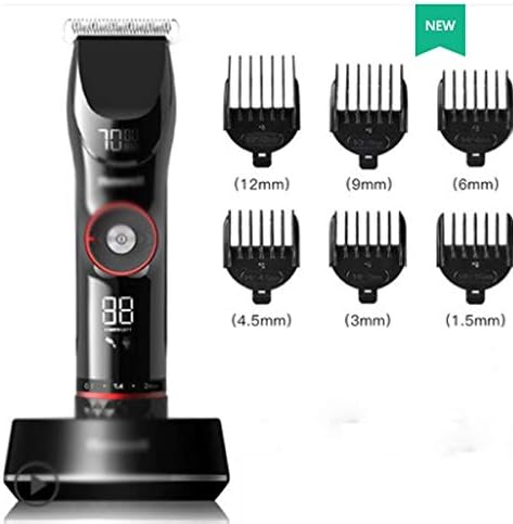 UXZDX Cabelo elétrico profissional Método de carregamento duplo Método de cabelo Máquina Trimmer Hair + Base de Carregamento