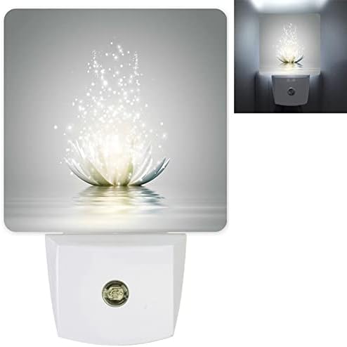 Lâmpada de luz de luz de lótus romântica Lâmpada 0,5W Puxe à parede luzes noturnas Led Dusk to Dawn Sensor Home Decor, ideal para