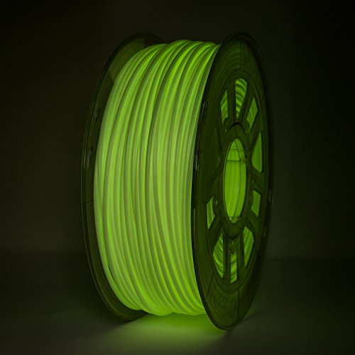 Gizmo Dorks 3mm Hips Filamento 1kg / 2,2 lb Para impressoras 3D, brilhar no verde escuro