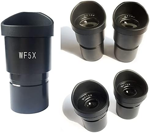 Kit de acessórios para microscópio para adultos param de lente óptica de olho de campo largo, diâmetro 30 mm ou 30,5 mm para