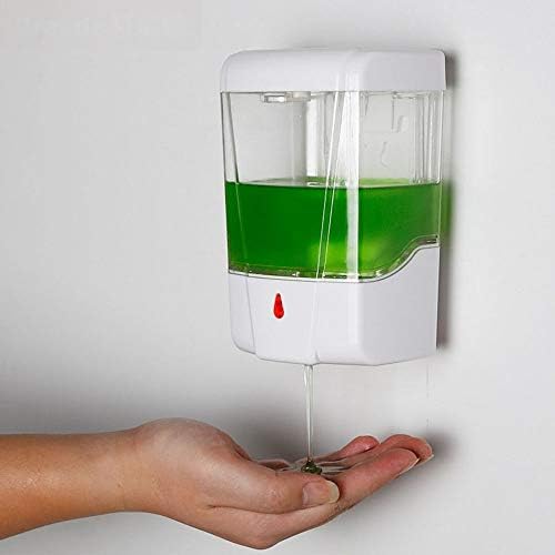 CNNRUG Soap Dispenser White Simple Transparente Toilet Automático Indução Manher Hand Contato Free Large Capacidade de 600 ml