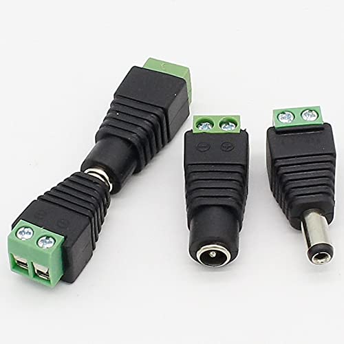 DNNAM IMC HOT 10 PCS câmeras CCTV 2,1mm x 5,5 mm Male feminino DC Adaptador