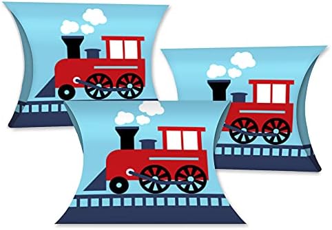 Big Dot Of Happiness Railroad Party Crossing - Favor de caixas de presente - Festa de aniversário do trem a vapor ou chá de bebê