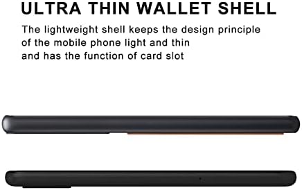 Caso Wawz para o caso Galaxy A54 5G, Case de cartão de crédito de couro PU Slim compatível com Samsung Galaxy A54