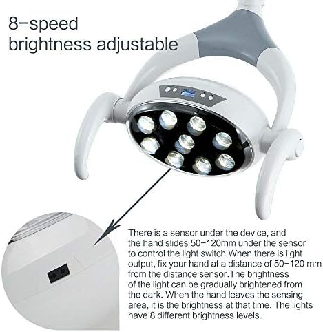 Lâmpada de lâmpada de luz oral sem sombra P106a com 9 lentes leves 26mm Jiont