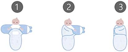 Xunmaifsh portátil Baby Swaddle embrulhou 3-6 meses unissex, algodão, unissex e outono/inverno Use presente de saco de