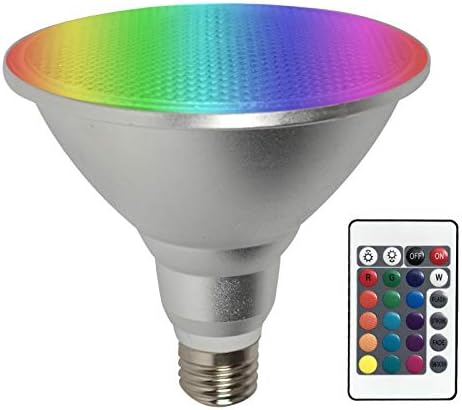 Lâmpada de LED PAR38, 30W RGB+LEITO DE LEITOS LED BRANCO QUENTE LED LUZ DE INOUNIFICANTE/EXTERIOR EXTERIAL, Dimmível