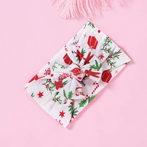 Lurrose 5pcs Baby Girls Bandas de cabeça Band de cabelo de natal Bolsa de cabeça larga e elástica Cabelo