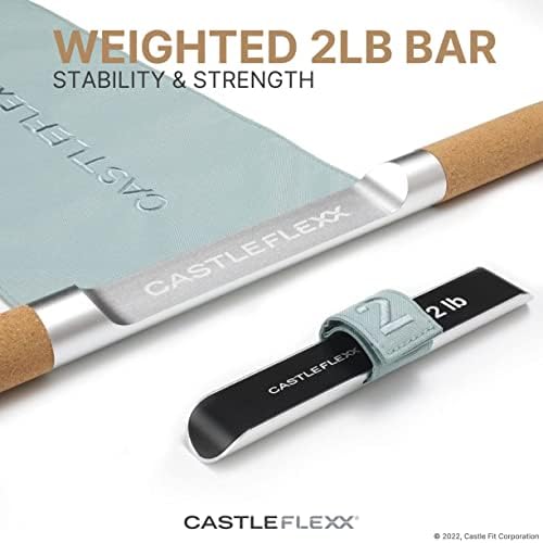 Castleflexx | Cinza claro, X-Large | Mobilidade e dispositivo de fortalecimento do corpo inteiro | Ferramenta de fitness de alongamento funcional
