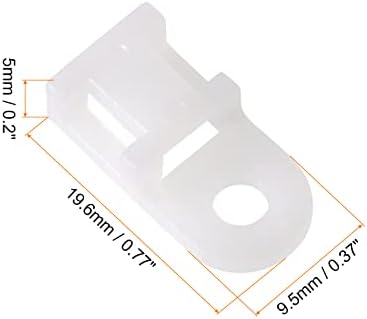 Montagem do cabo do cabo do rebaixamento de arame flexível, [para fio, cabo, corda] - 5,2 mm/branco/30 PCs